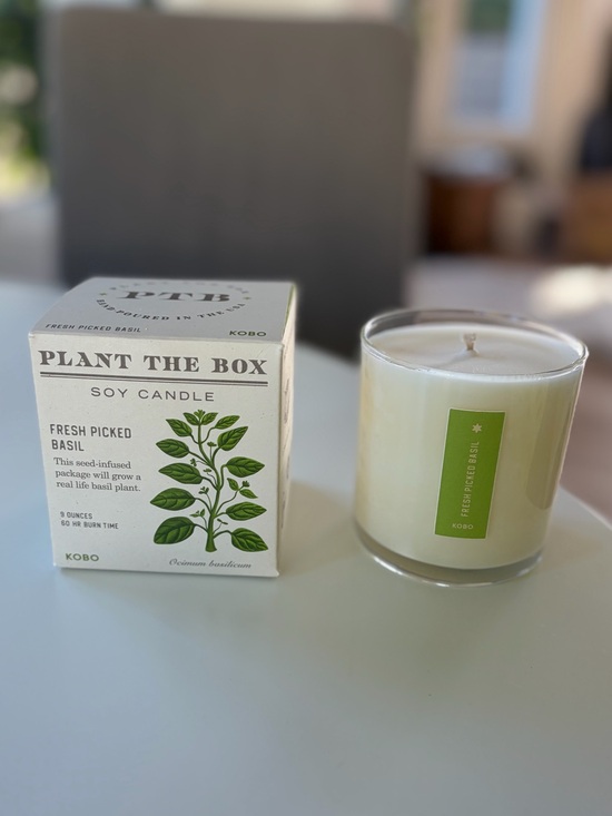 KOBO Other - Basil Plant the Box Soy Candle 9 oz